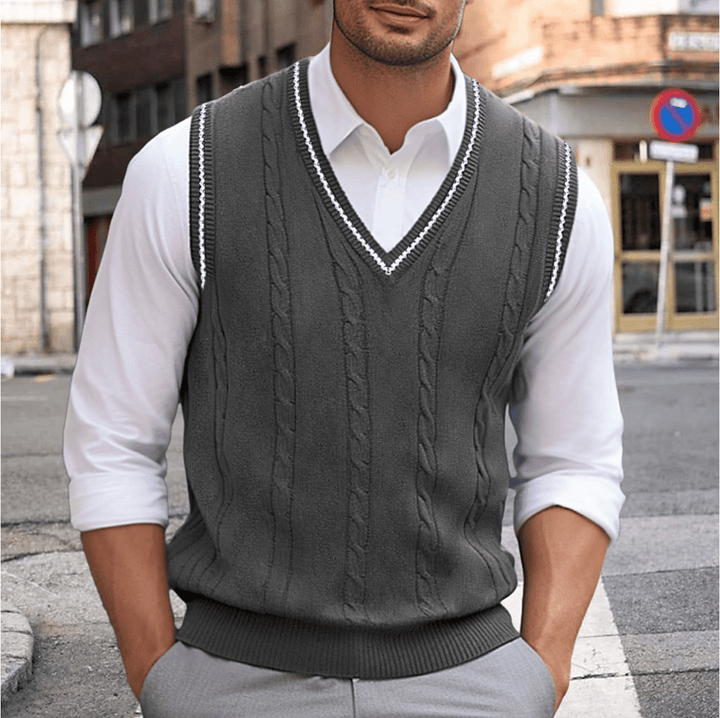 Men's Knitted Winter Gilet