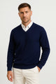 Men's V-Neck Cashmere Pullover, Slim Fit
