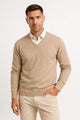 Men's V-Neck Cashmere Pullover, Slim Fit