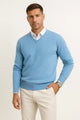 Men's V-Neck Cashmere Pullover, Slim Fit