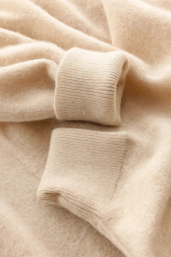 Men's V-Neck Wool-Blend Lightweight Knit