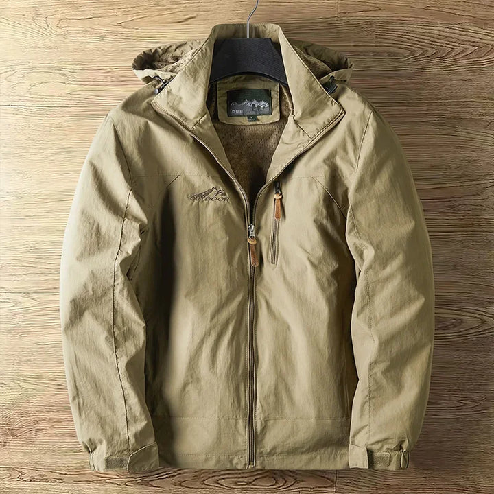 Lightweight Hooded Rain Jacket for Men with Zipped Pockets (5)