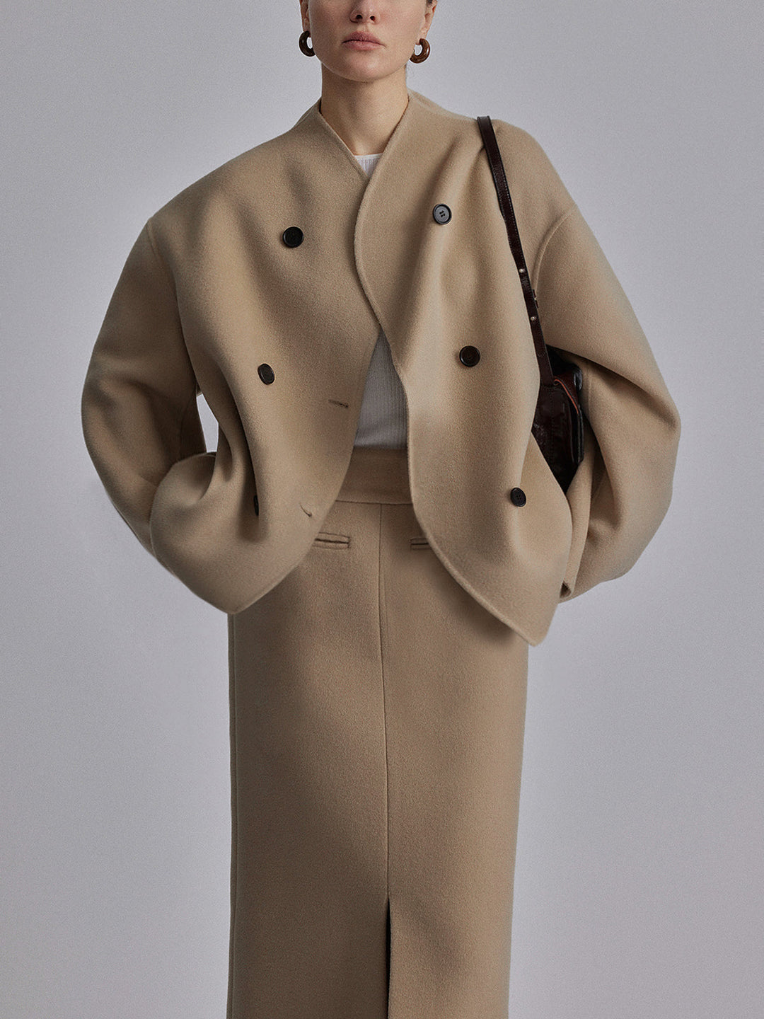 Women's Classic Double-Breasted Coat