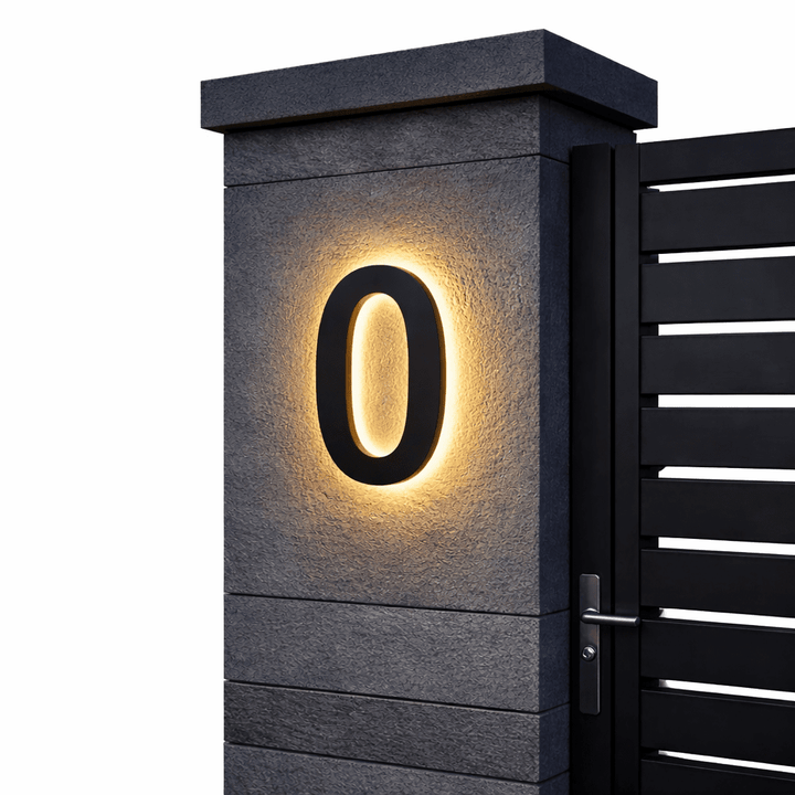 Individually Customizable LED House Numbers for Modern Homes