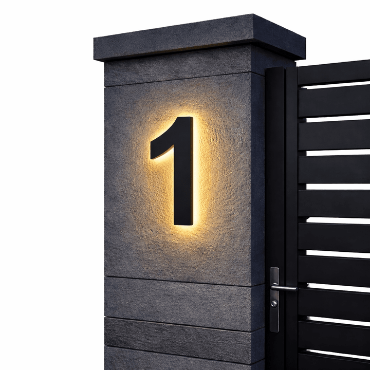 Individually Customizable LED House Numbers for Modern Homes