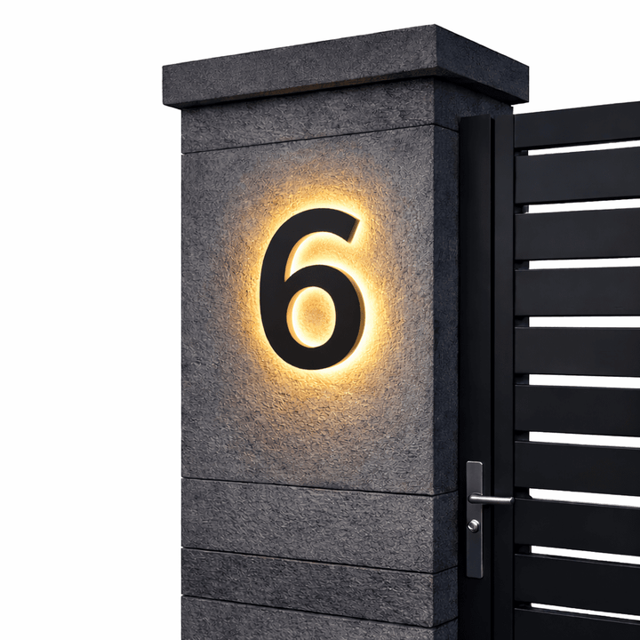 Individually Customizable LED House Numbers for Modern Homes