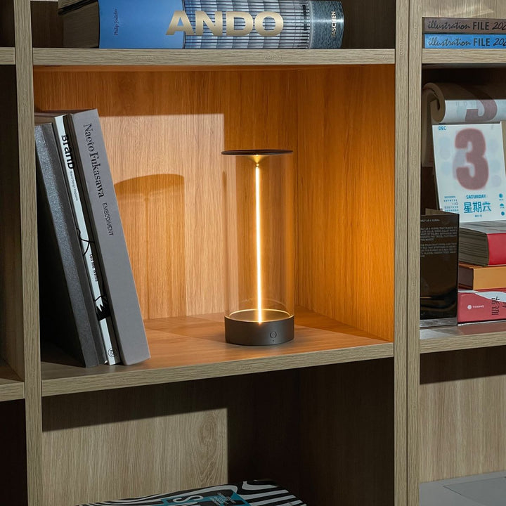 Cylindrical Beam Table Lamp | Modern Column Light, Two Sizes