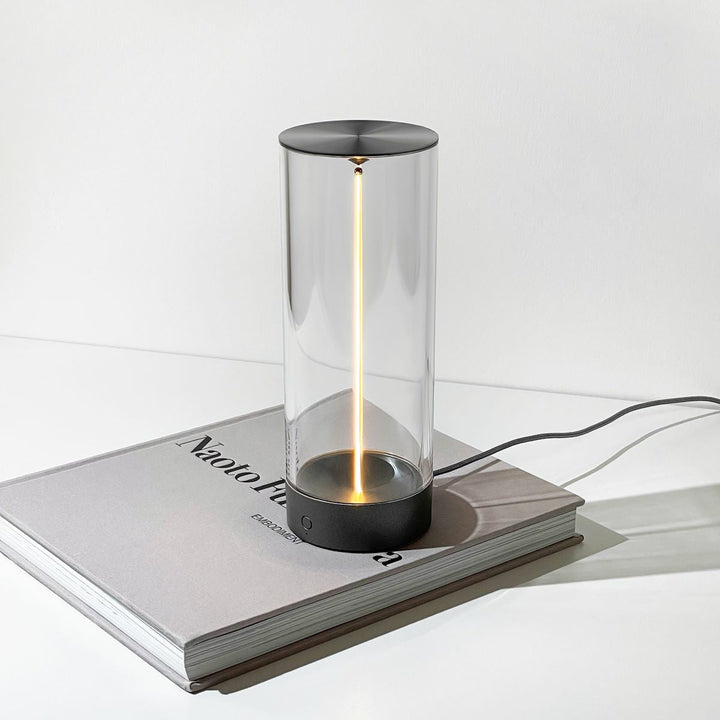 Cylindrical Beam Table Lamp | Modern Column Light, Two Sizes