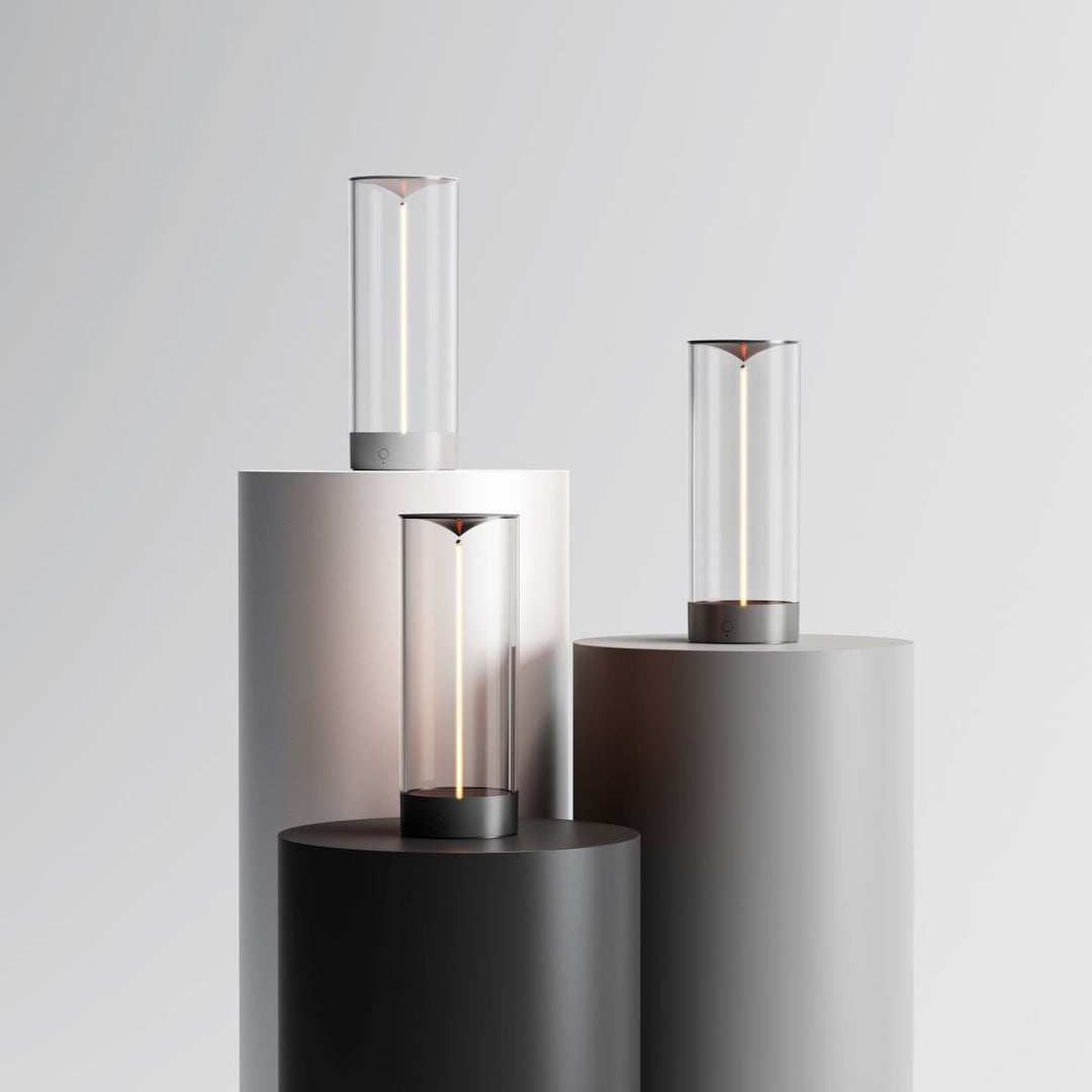 Cylindrical Beam Table Lamp | Modern Column Light, Two Sizes