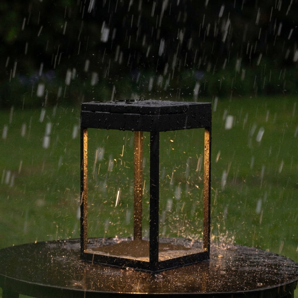 Luxury Solar Lantern | Modern Rechargeable Outdoor LED Lantern 4