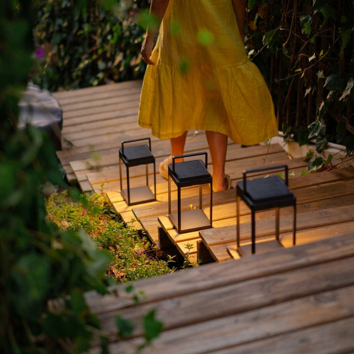 Luxury Solar Lantern | Modern Rechargeable Outdoor LED Lantern 5