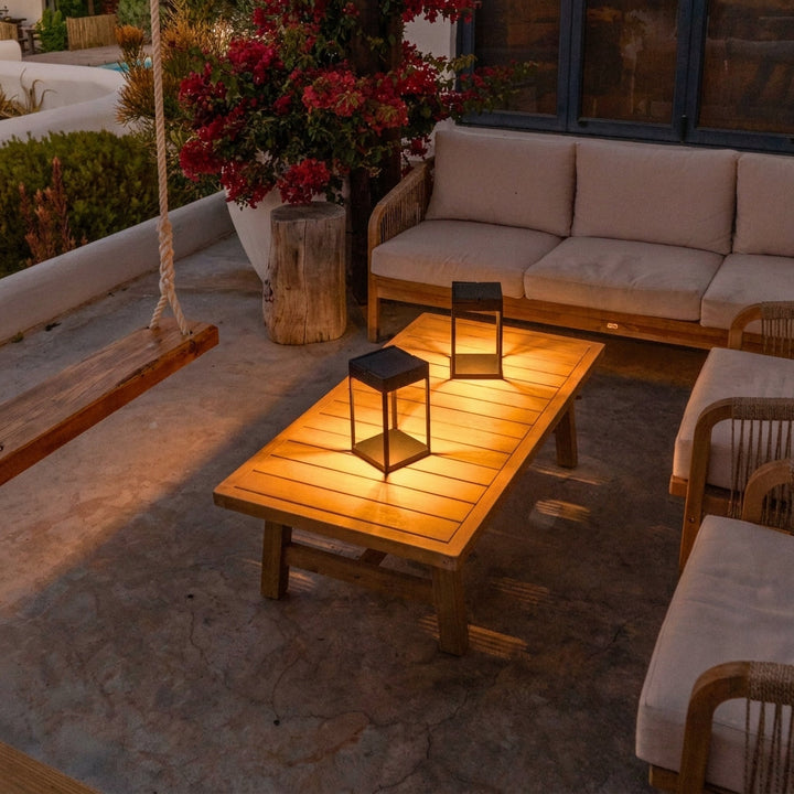 Luxury Solar Lantern | Modern Rechargeable Outdoor LED Lantern 6