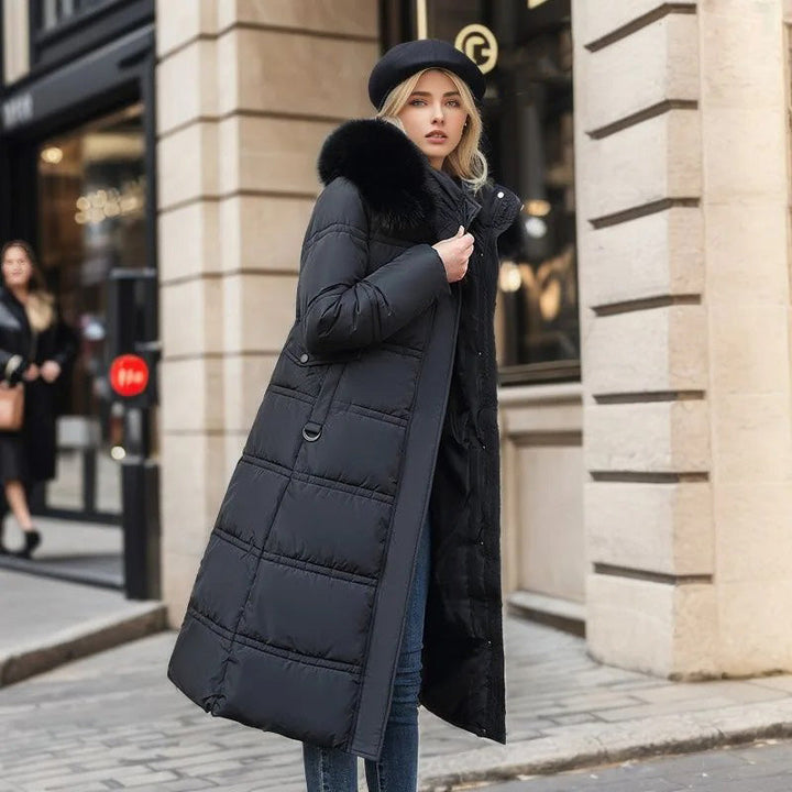 Women's Long Warm Hooded Winter Coat