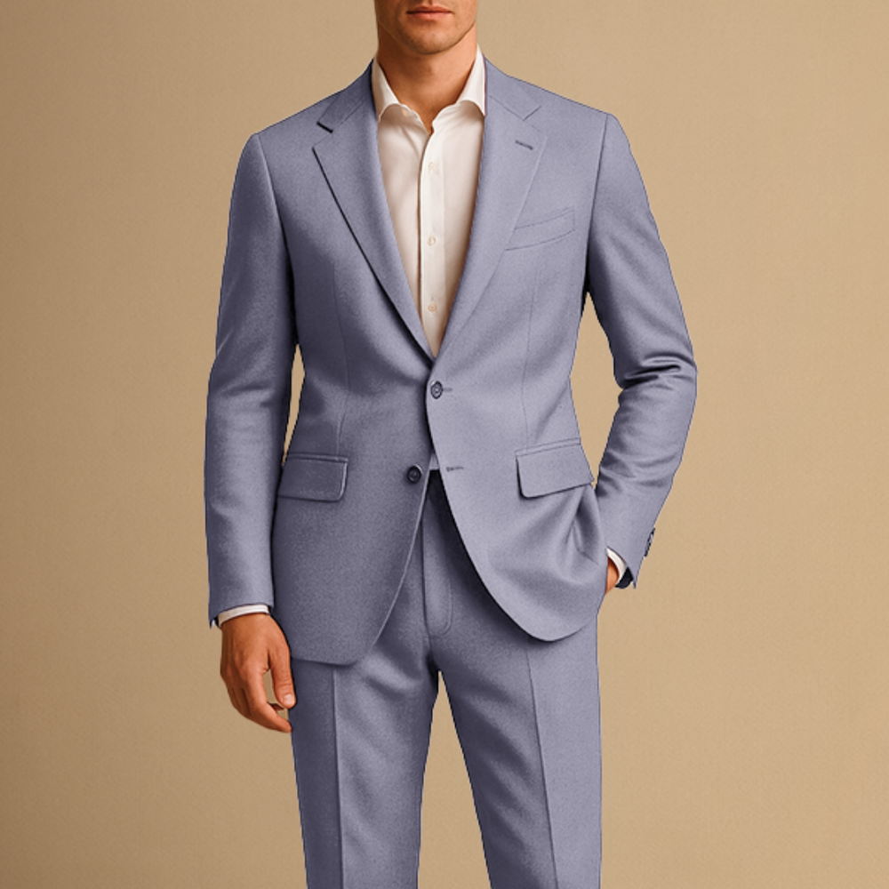 Men's Slim Fit Two-Piece Suit, Lightweight for Weddings | Noviful