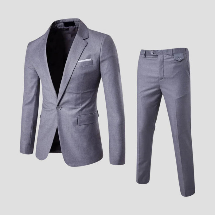 Men's Slim Fit Two-Piece Suit, Lightweight for Weddings | Noviful