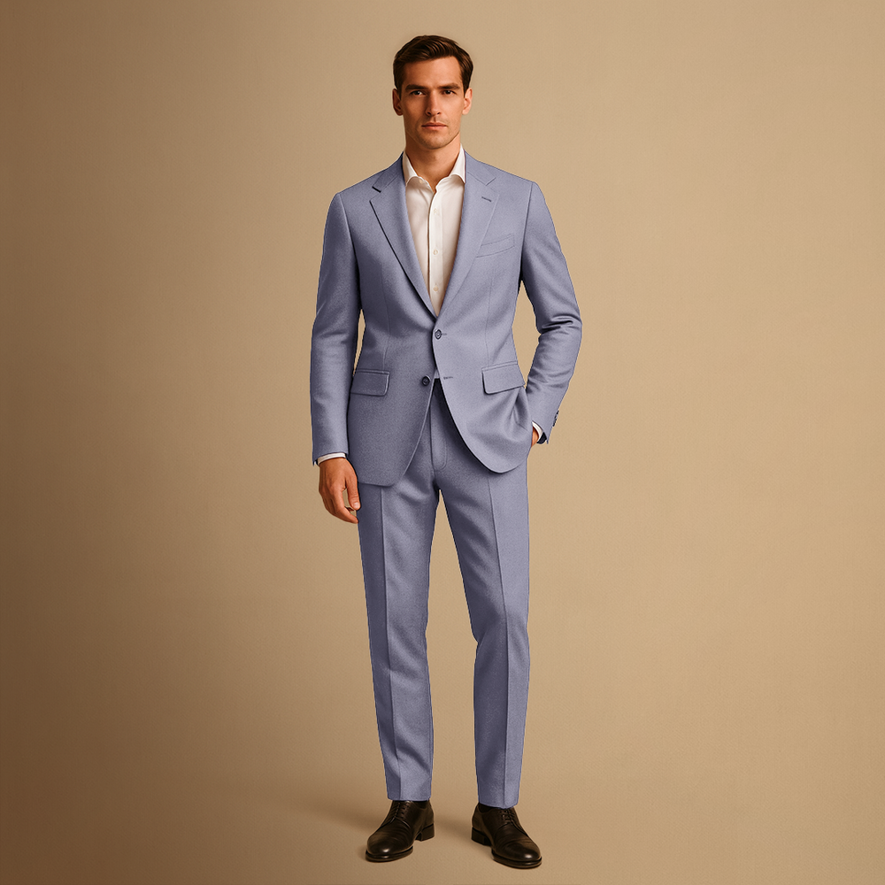 Men's Slim Fit Two-Piece Suit, Lightweight for Weddings | Noviful