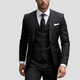 Men's Three-Piece Tailored Suit, Slim Fit for Weddings