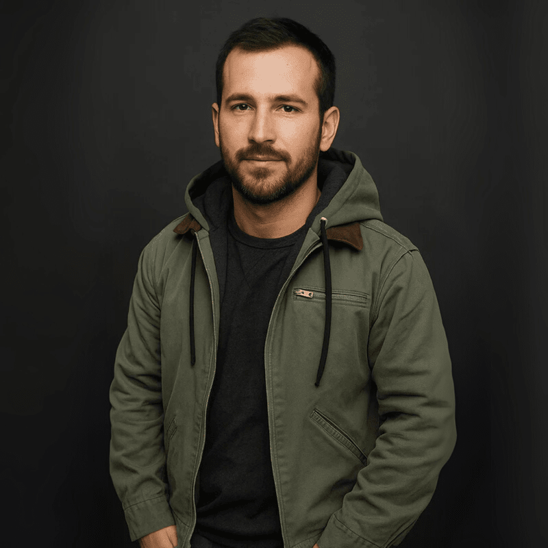 Men's Leather-Look Zip-Up Jacket