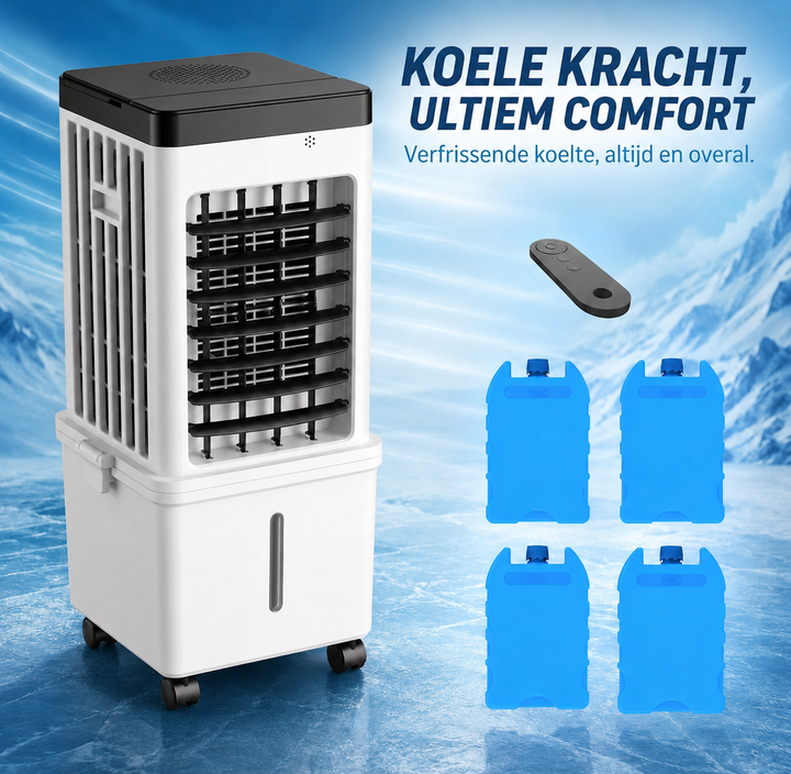15L Portable Air Cooler | Large Tank Evaporative Cooling Fan