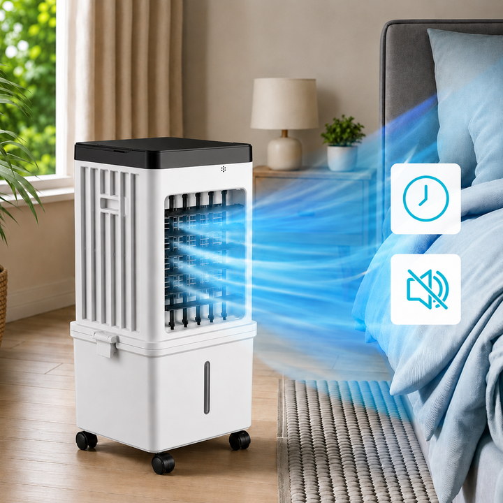 15L Portable Air Cooler | Large Tank Evaporative Cooling Fan