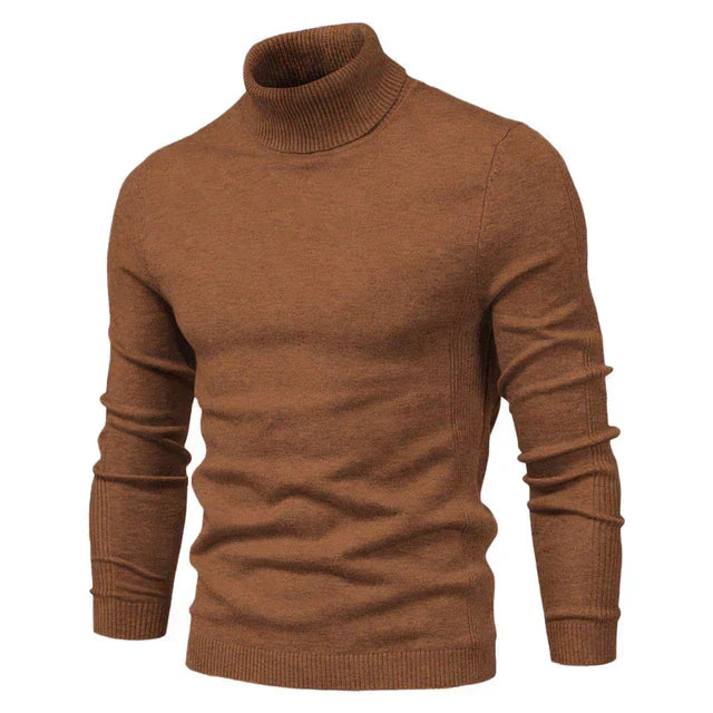 Men's Stylish Slim Fit Roll-Neck Jumper