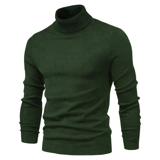 Men's Stylish Slim Fit Roll-Neck Jumper