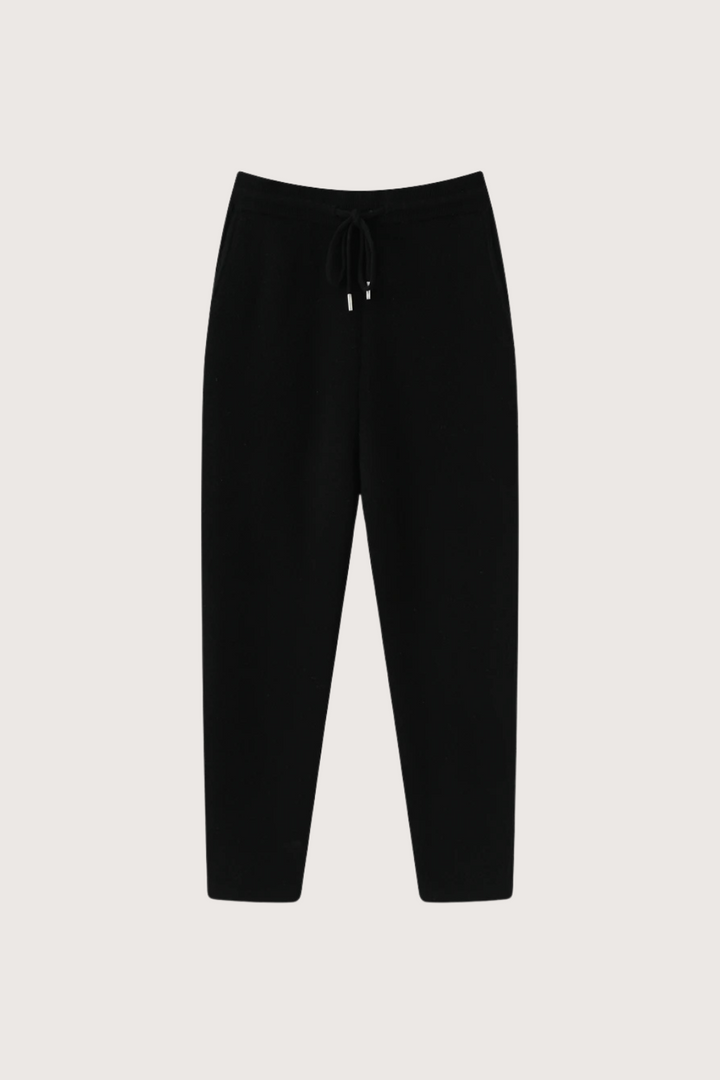 Men's High-Waisted Merino Wool Trousers, Thick and Warm