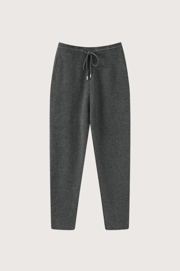 Men's High-Waisted Merino Wool Trousers, Thick and Warm