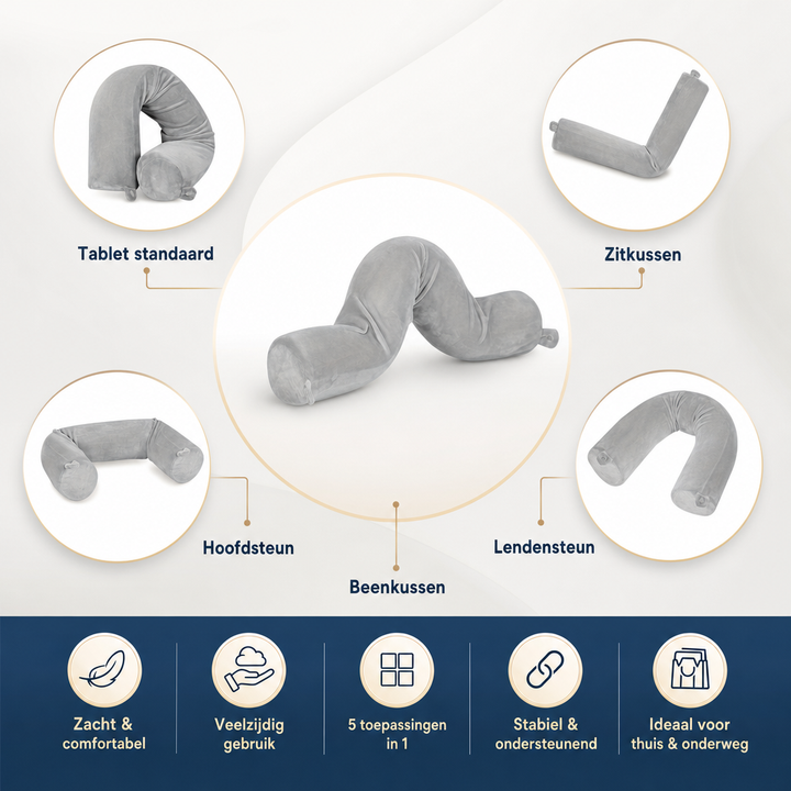Ergonomic Travel Neck Pillow | Head & Neck Support for Flights