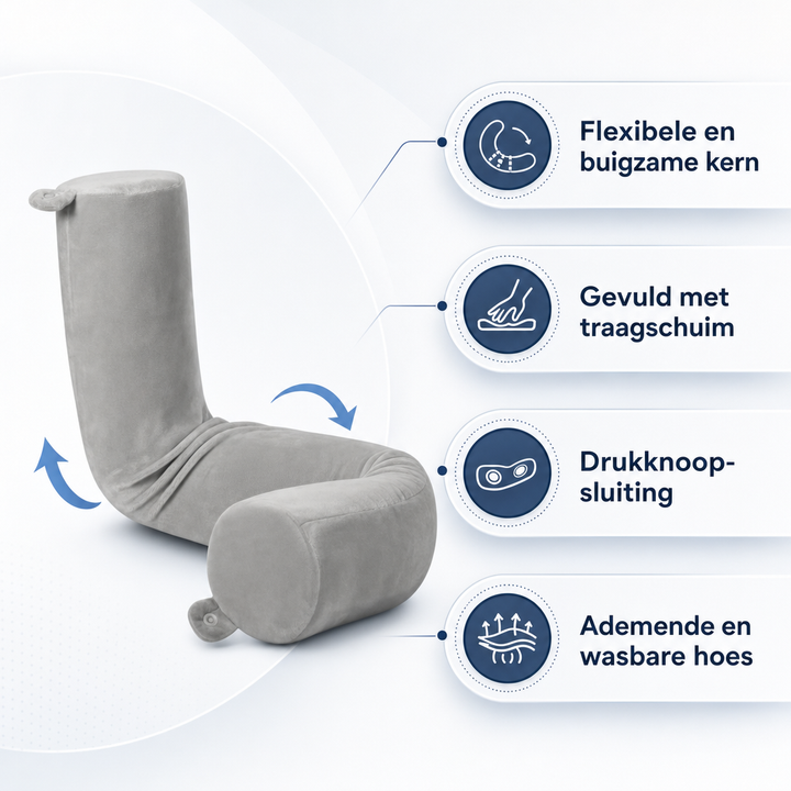 Ergonomic Travel Neck Pillow | Head & Neck Support for Flights