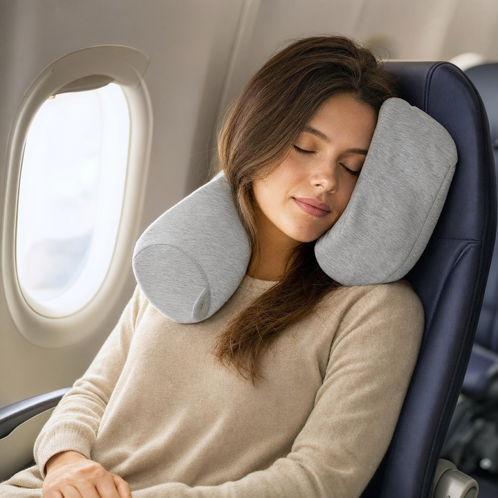 Ergonomic Travel Neck Pillow | Head & Neck Support for Flights