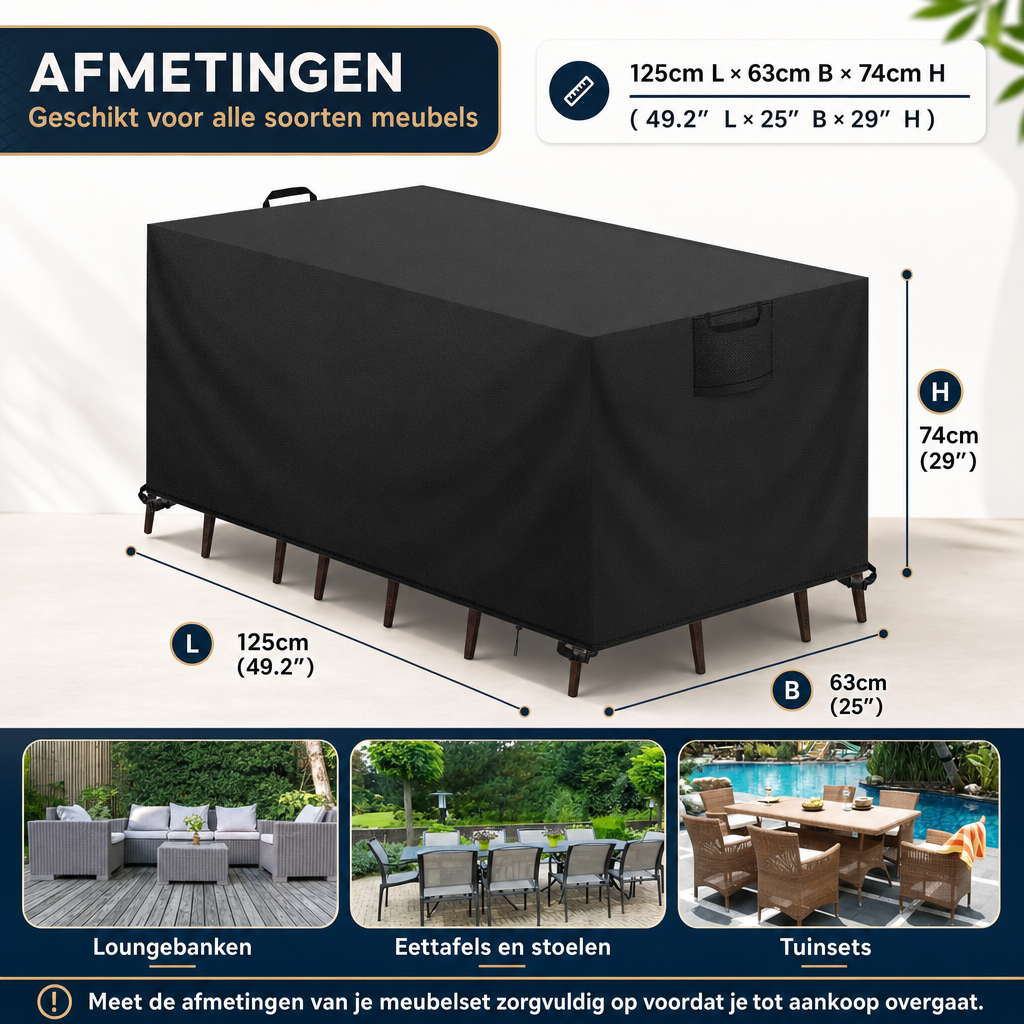 Waterproof Garden Furniture Cover | 420D Oxford Patio Cover