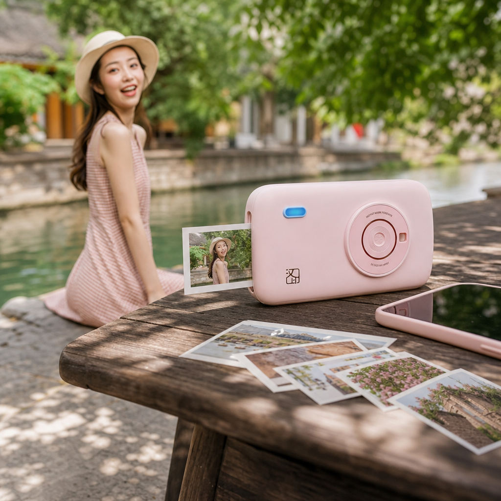 Mini Photo Printer with Bluetooth | 300DPI Pocket Instant Printer
