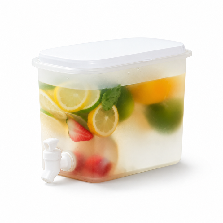 3.5L Drinks Dispenser with Tap | Fridge Jug for Juice & Iced Tea