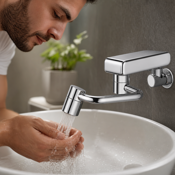 1080° Swivel Tap Extender | Stainless Steel Splash-Free Aerator