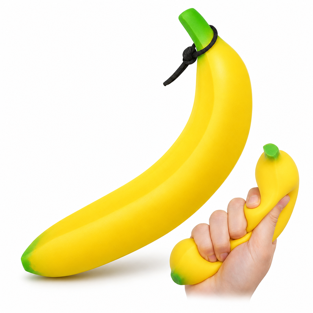 Banana Squishy Fidget Toy | Ultra-Soft Slow Rise Stress Toy