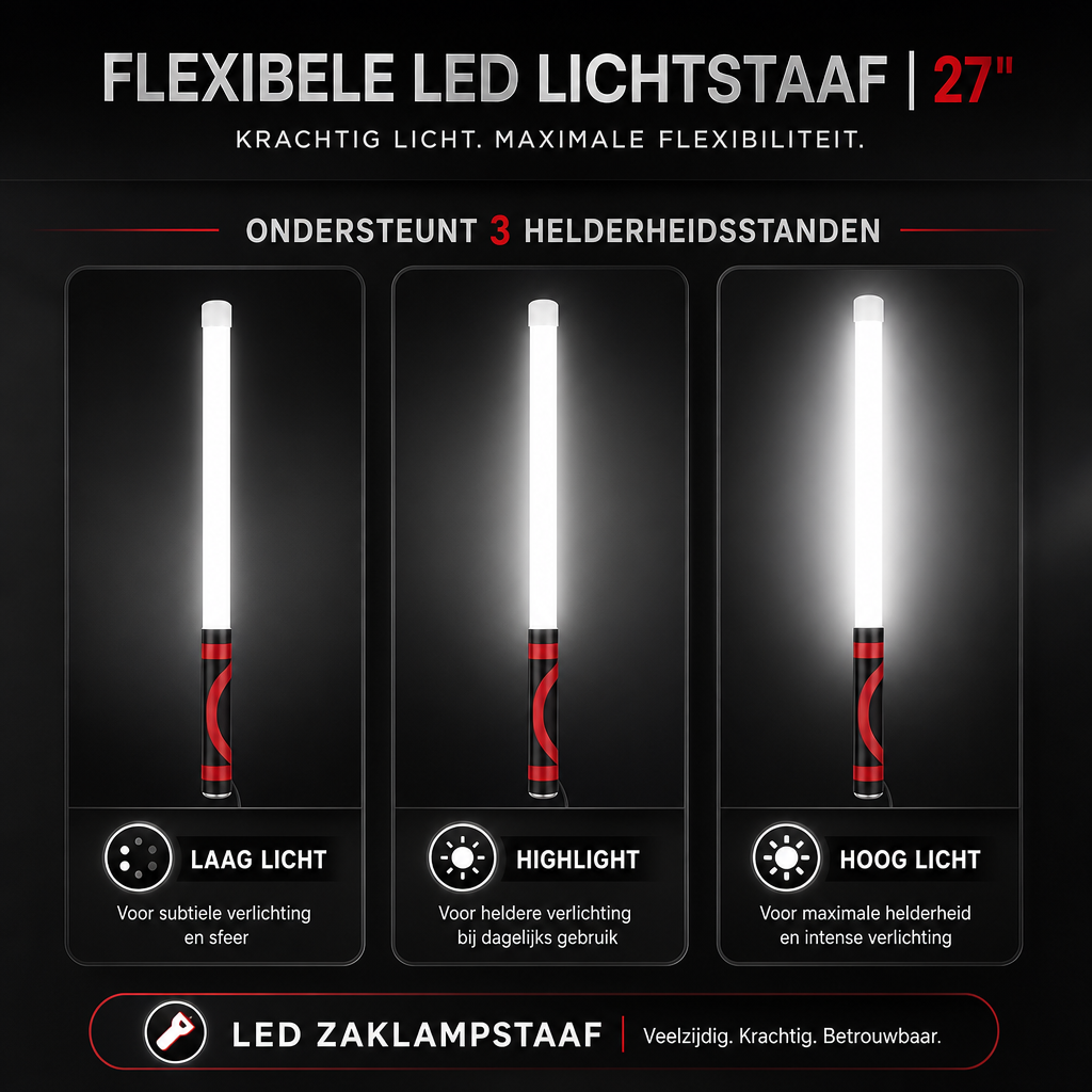 Flexible LED Work Light 76cm | Rechargeable Bendable Torch