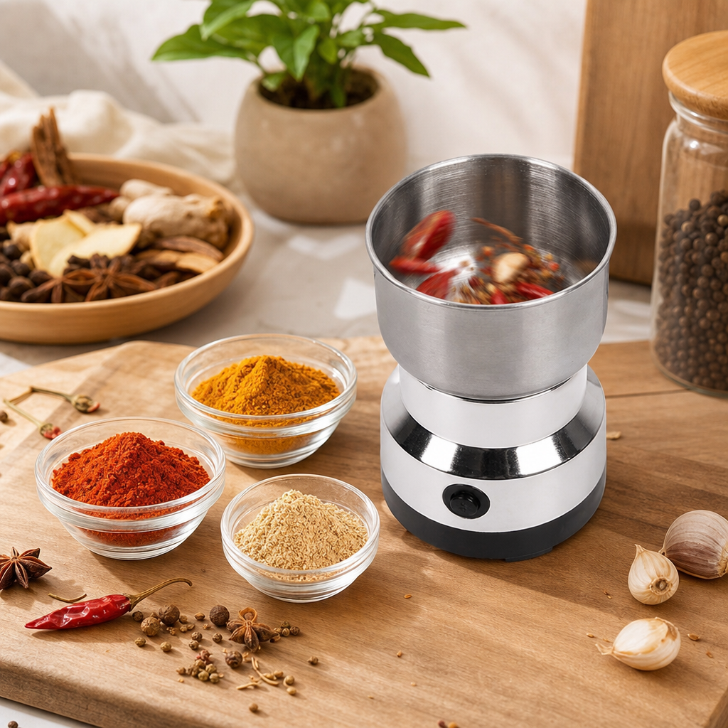 Electric Coffee & Spice Grinder 300ml | 4-Blade Mini Mill