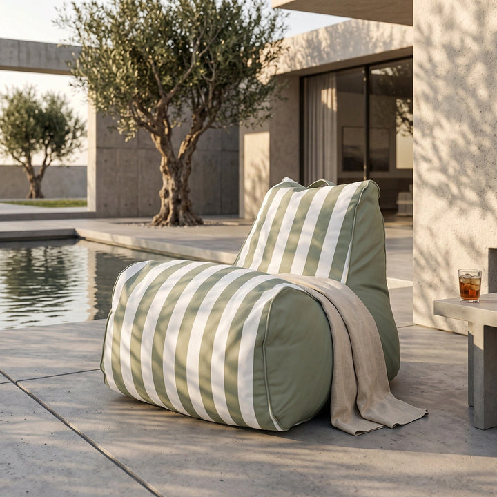 Outdoor Bean Bag Cover - Weather Resistant Garden Lounge Chair Cover 1