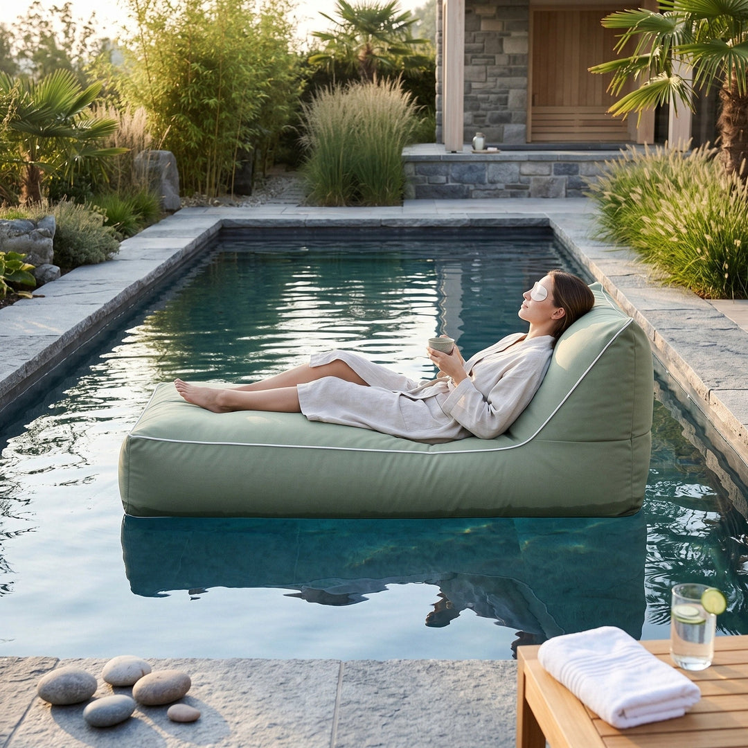 Outdoor Bean Bag Pool Float Cover - Water Resistant Lounge Cover 3