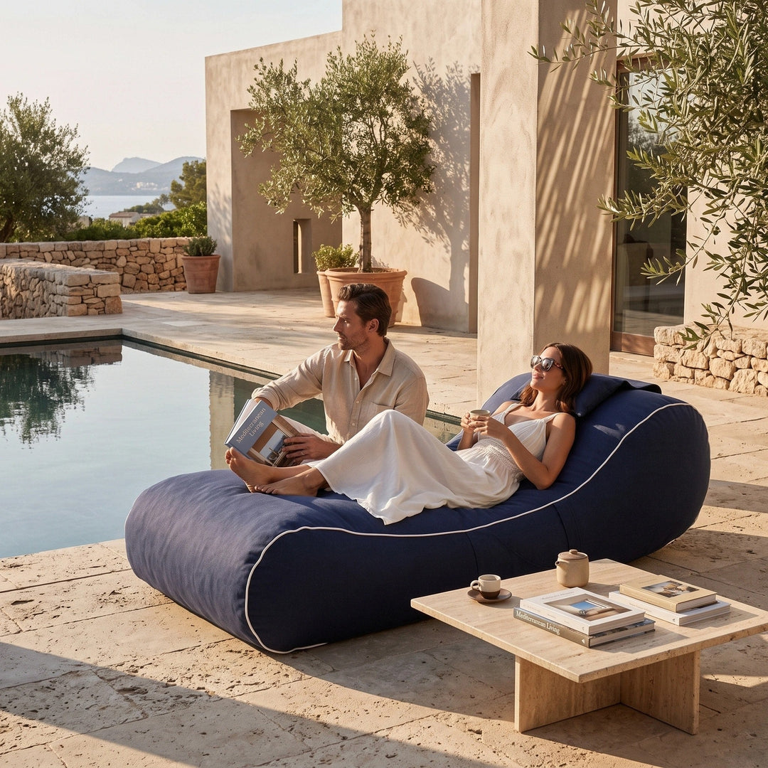 Outdoor Bean Bag Sun Lounger Cover - Garden Reclining Bean Bag Cover 4