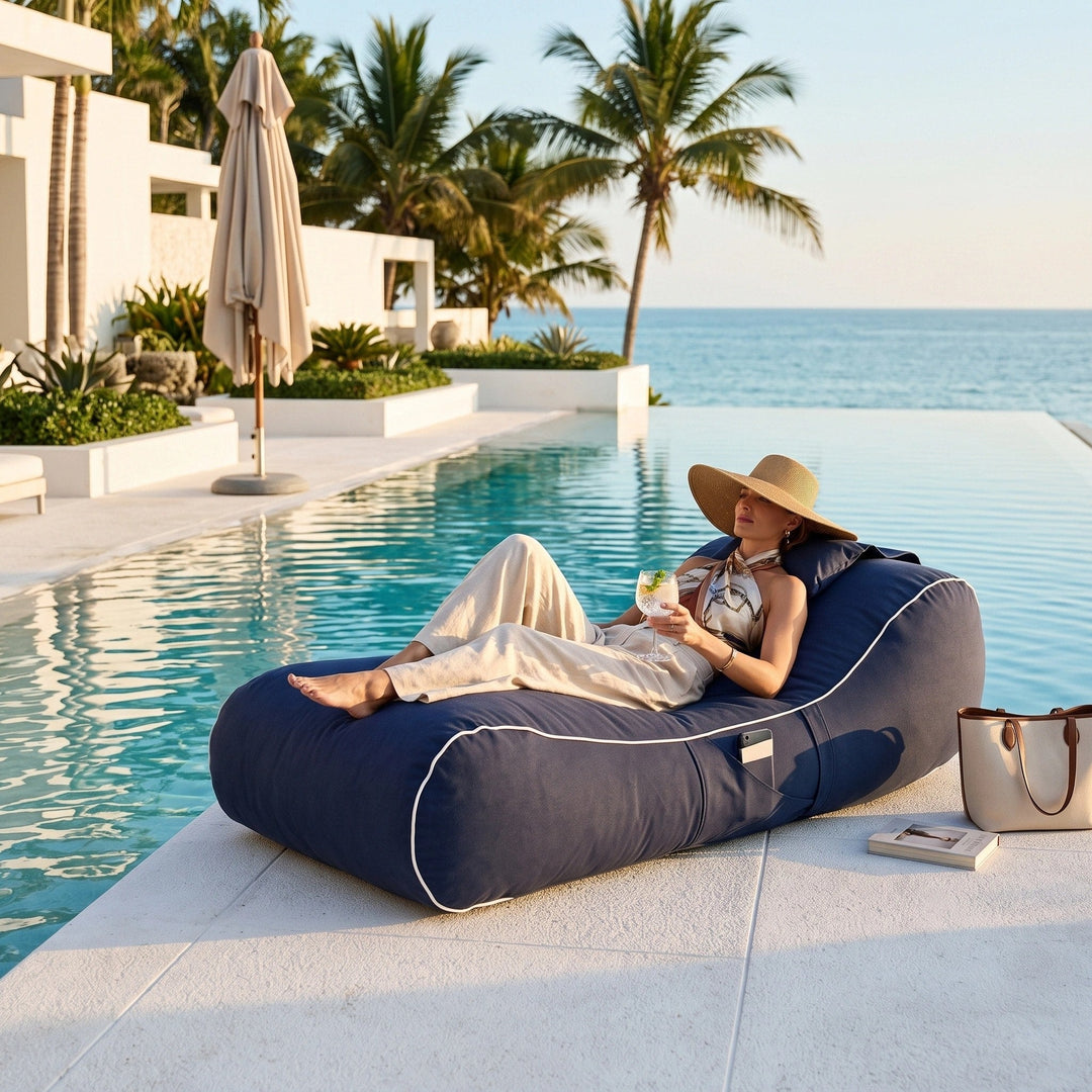 Outdoor Bean Bag Sun Lounger Cover - Garden Reclining Bean Bag Cover 5