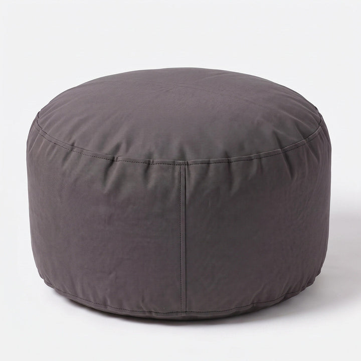 Outdoor Footrest Bean Bag Cover - Round Olefin Ottoman Cover 15