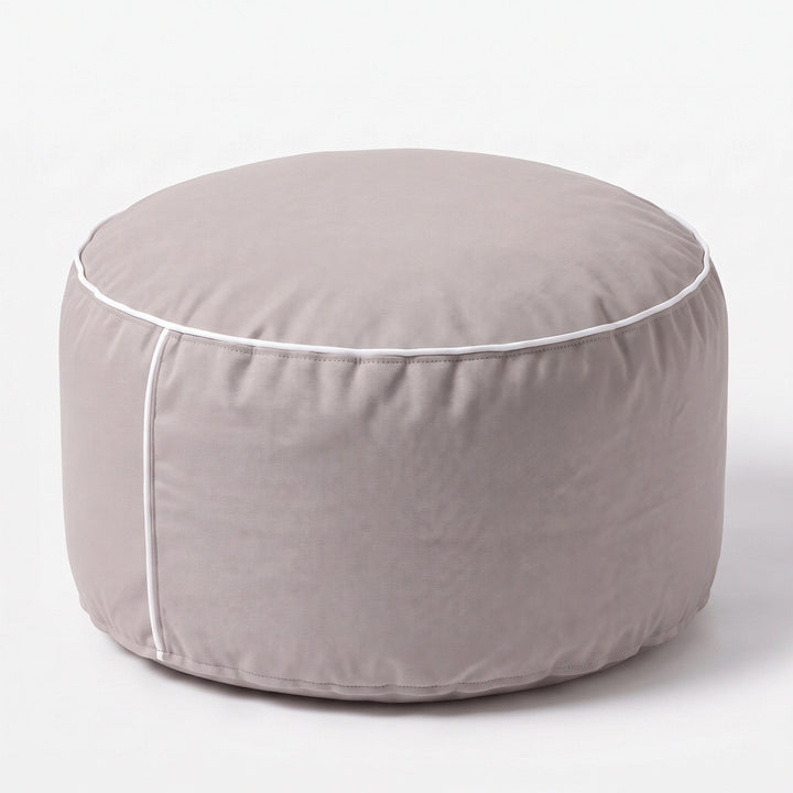 Outdoor Footrest Bean Bag Cover - Round Olefin Ottoman Cover 9