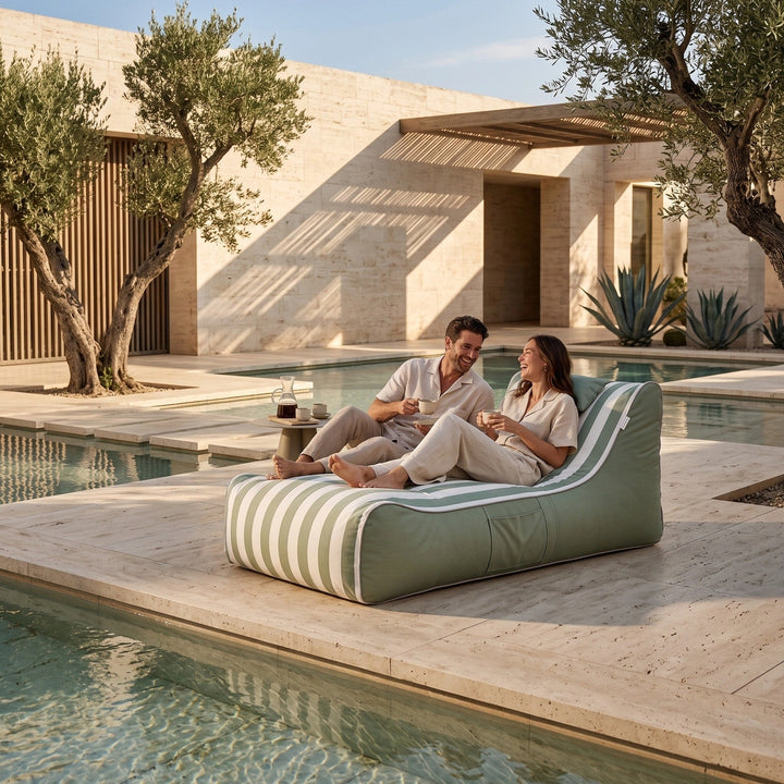 Outdoor Sun Lounger Bean Bag Cover - Premium Patio Lounger Without Filling 2