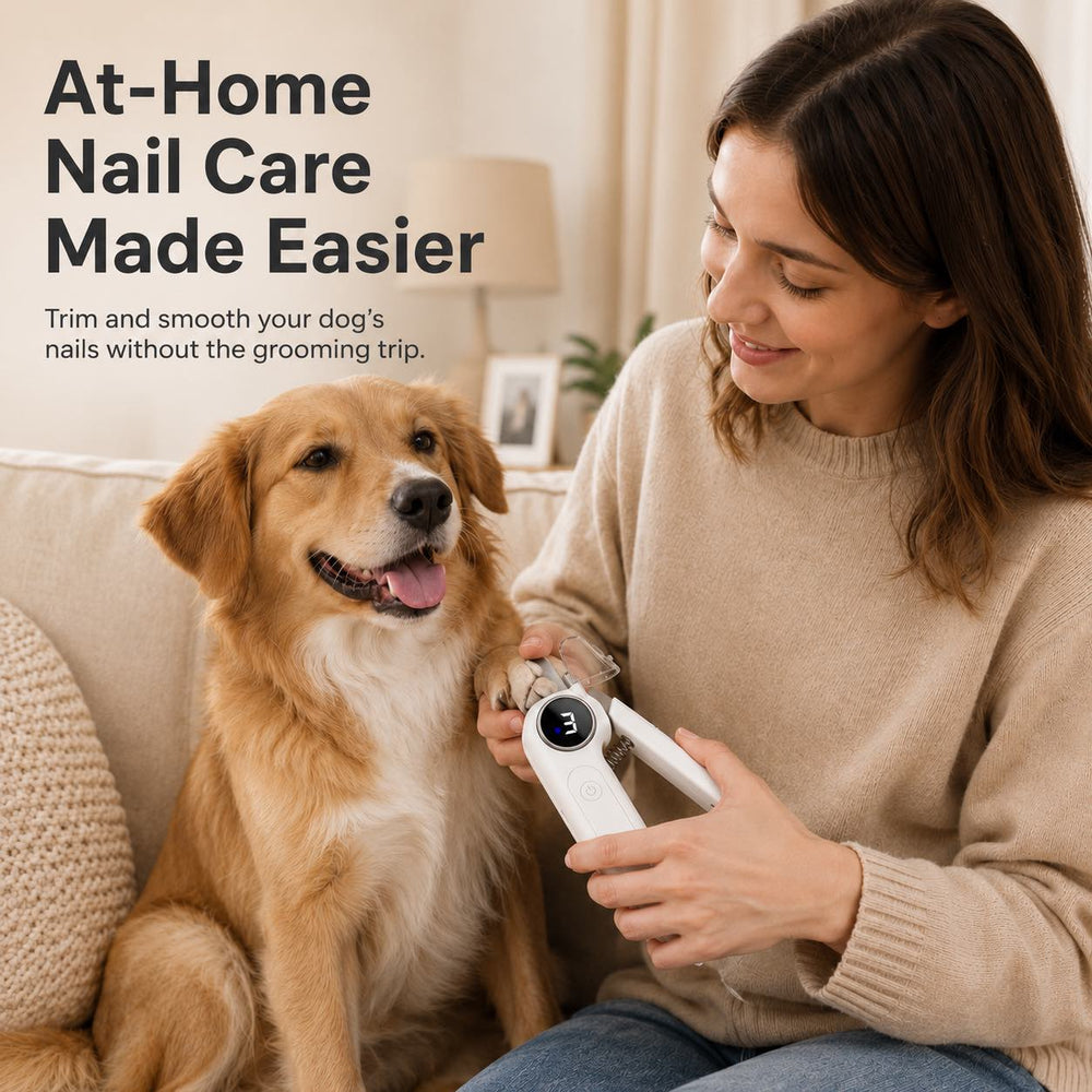 2-in-1 Pet Electric Nail Clipper & Grinder with LED Light