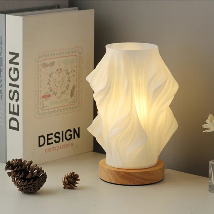 Serene Wavecrest Lamp | Customisable Lighting, Convenient USB Design
