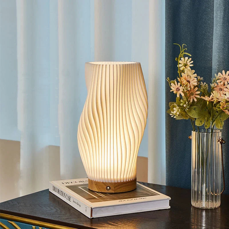 Serene Wavecrest Lamp | Customisable Lighting, Convenient USB Design
