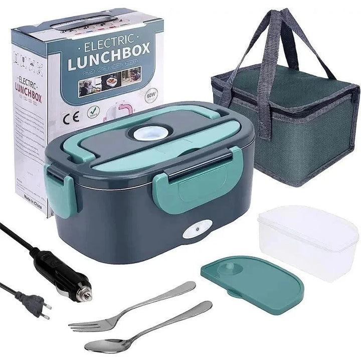 Plug-In Electric Heated Lunch Box with Insulated Container for Car Office and Travel Meals 0
