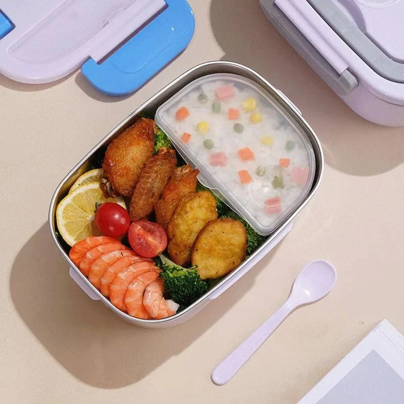 Plug-In Electric Heated Lunch Box with Insulated Container for Car Office and Travel Meals 1